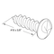 Prime-Line Sheet Metal Screw, #10 x 5/8 in, Chrome Plated Steel Pan Head One-Way Drive, 100 PK 651-0358 - alternate 4